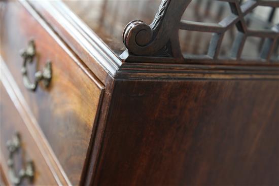 In the Manner of William Vile. A George III mahogany secretaire chest, W.2ft 6in.